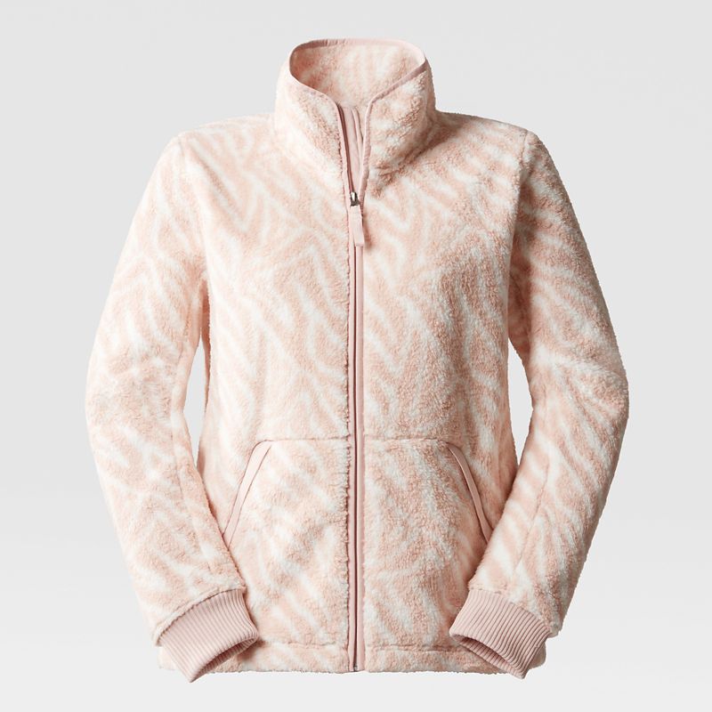 The North Face Women's Campshire Full-zip Jacket Pink Moss Digi Zebra Print