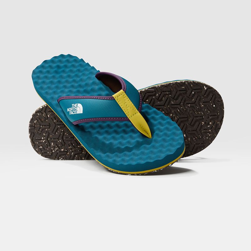 The North Face Chanclas Base Camp Mini Ii Para Hombre Blue Moss/yellow Silt 