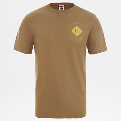 khaki north face t shirt