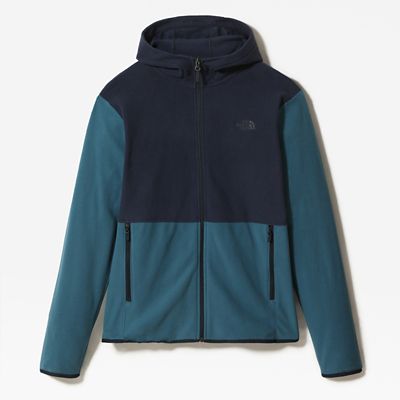 north face fleece hooded jacket men's