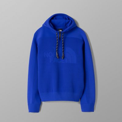 black and blue north face hoodie