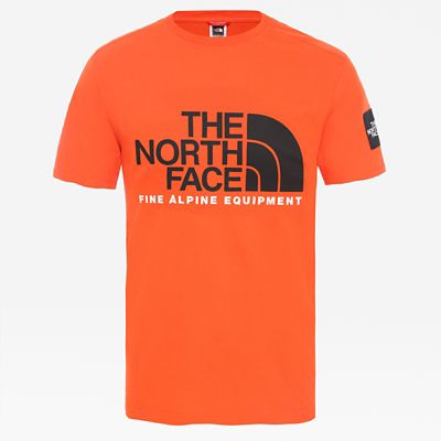 orange north face shirt