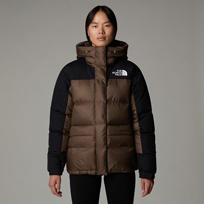 The North Face Women&#39;s Himalayan Down Parka Smokey Brown-tnf Black Size L