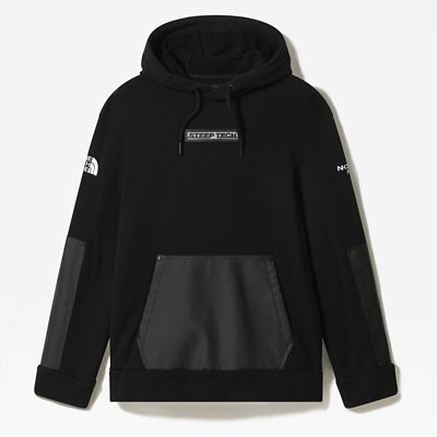 north face black and grey hoodie
