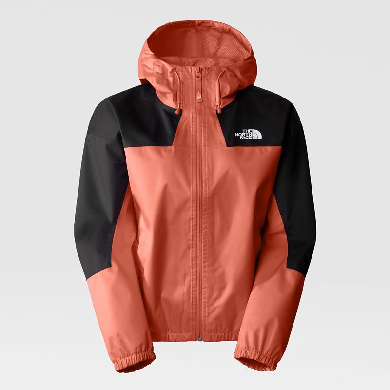 The North Face Women's Lfs Shell Jacket Coral Sunrise/tnf Black