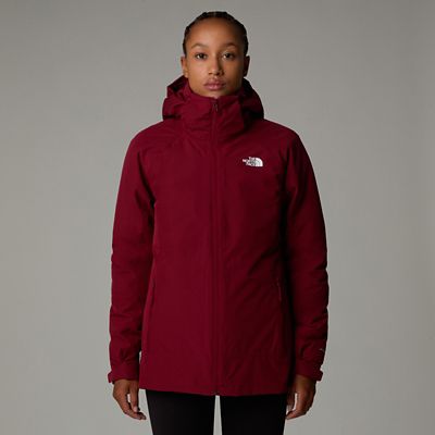 The North Face Women&#39;s Inlux Triclimate Jacket Beetroot Dark Heather-white Dune Size S