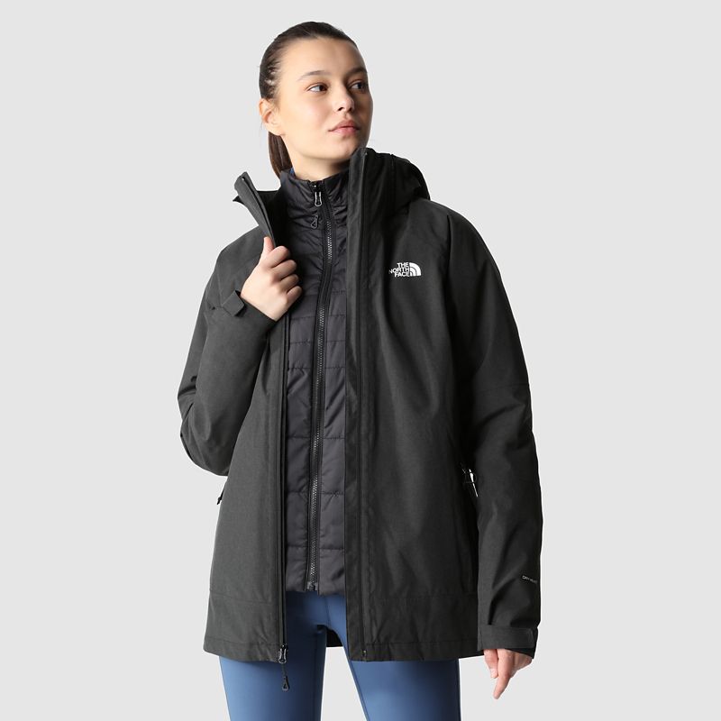 The North Face Women's Inlux Triclimate Jacket Tnf Black Heather-tnf Black