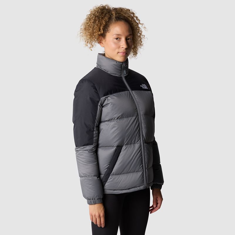 The North Face Women's Diablo Down Jacket Smoked Pearl-tnf Black