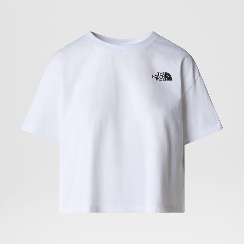 The North Face Women's Cropped Simple Dome T-shirt Tnf White