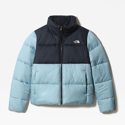 blue north face jacket womens