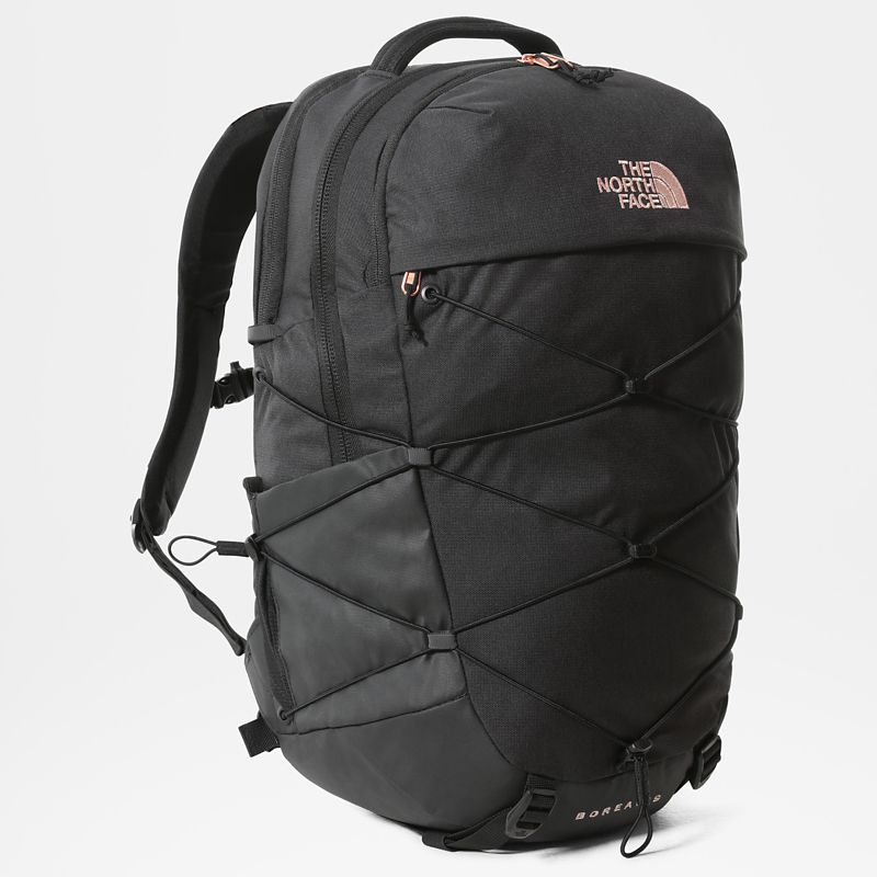 The North Face Women's Borealis Backpack Tnf Black Heather/burnt Coral Metallic One