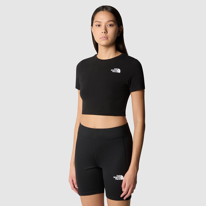 The North Face Kurzgeschnittenes T-shirt Für Damen Tnf Black 