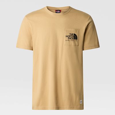 The North Face Berkeley California T-shirt Für Herren Khaki Stone-tnf Black Größe XS Herren