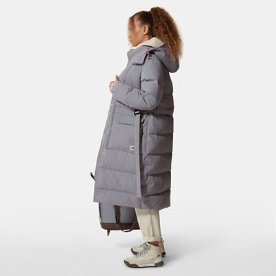 north face full length women's down coat