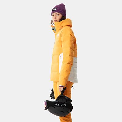 yellow down jacket womens north face