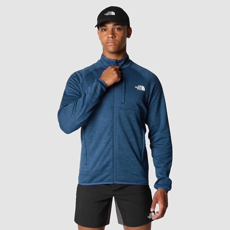 The North Face Men's Canyonlands Full-zip Fleece Jacket Shady Blue Heather