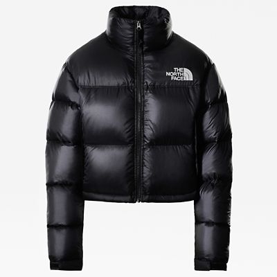 womens north face cropped puffer jacket