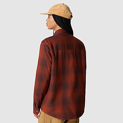 The North Face Women's Campshire Shirt Brandy Brown Medium Horizon Plaid - Size: L Outlet