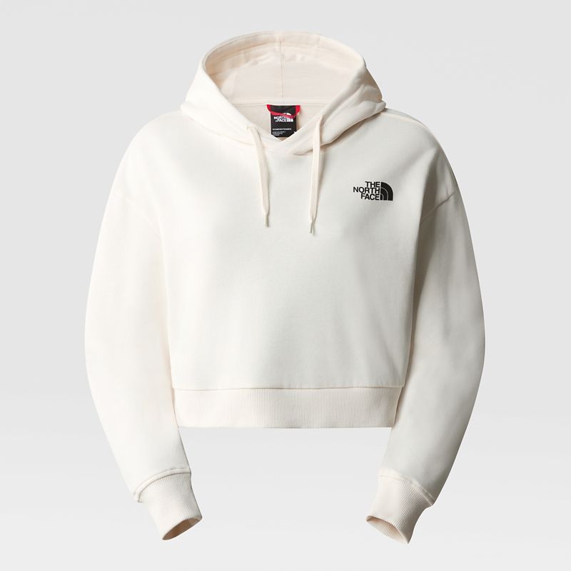 The North Face Women's Trend Cropped Fleece Hoodie Gardenia White