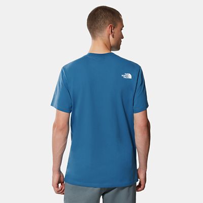 north face t shirt blue