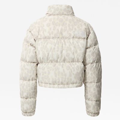 cheetah print north face jacket