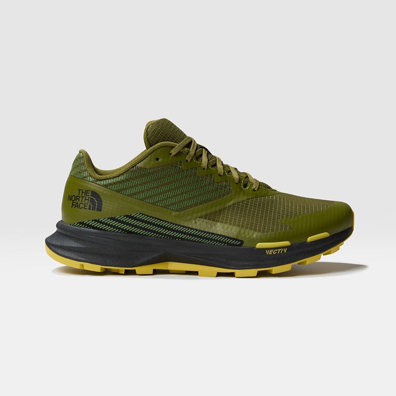 The North Face Men's Vectiv™ Levitum Trail Running Shoes Forest Olive-tnf Black