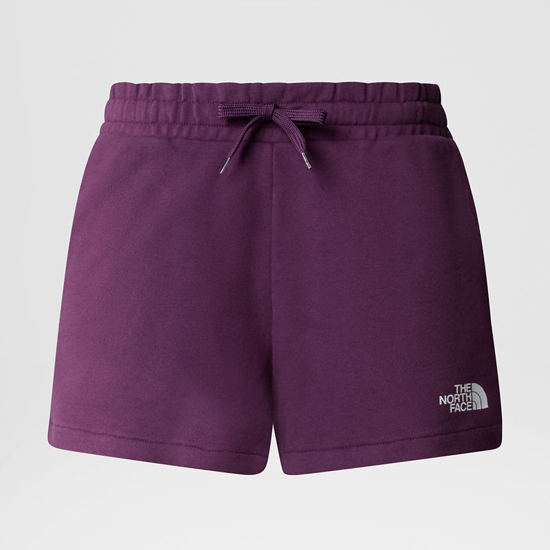 The North Face Logowear Shorts Für Damen Black Currant Purple 
