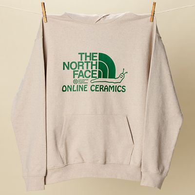 The North Face Tnf X Online Ceramics Graphic Hoodie White Regrind Größe L Herren