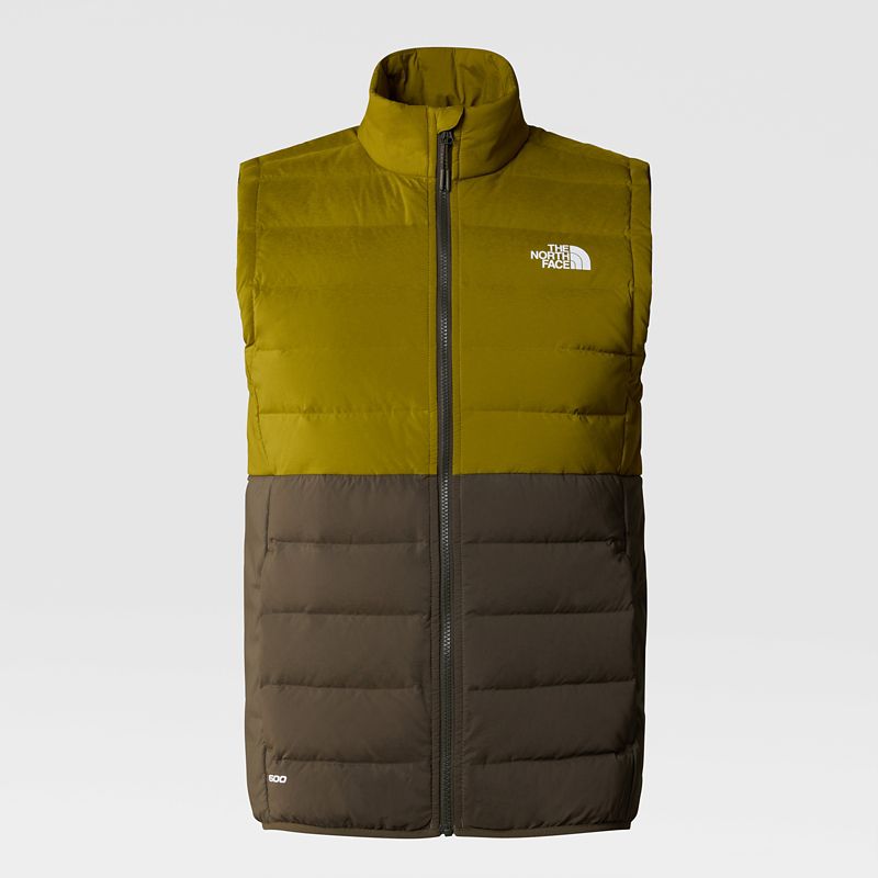 The North Face Men's Belleview Stretch Down Gilet Sulphur Moss-new Taupe Green
