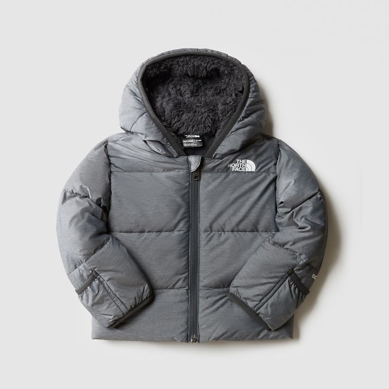 The North Face Baby North Down Hooded Jacket Tnf Medium Grey Heather- 0
