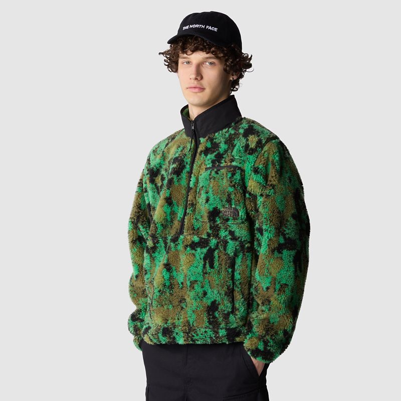 The North Face Extreme Fleece-pullover Für Herren Optic Emerald Generative Camo Jacquard 