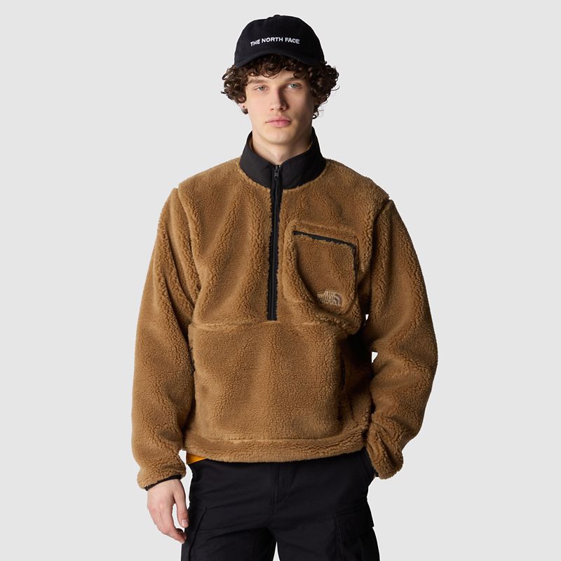 The North Face Men's Extreme Pile Pullover Tnf Black-utility Brown