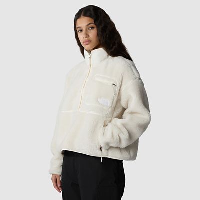 2024 The North Face Extreme Pile Womens Gardenia Coal Pullover