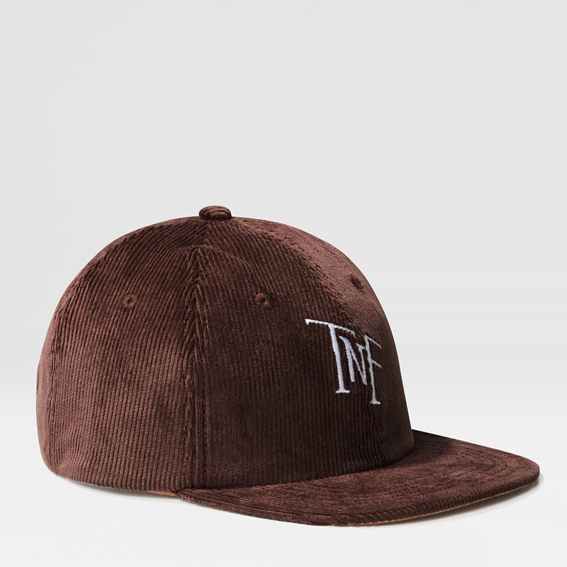 The North Face Corduroy Cap Coal Brown-almond Butter Monogram Print One