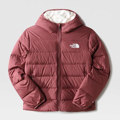The North Face Girls' Reversible North Down Hooded Jacket. 1