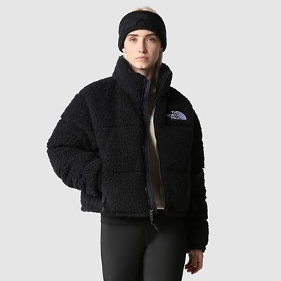 The North Face Womens High Pile Nuptse Jacket Tnf Black Size
