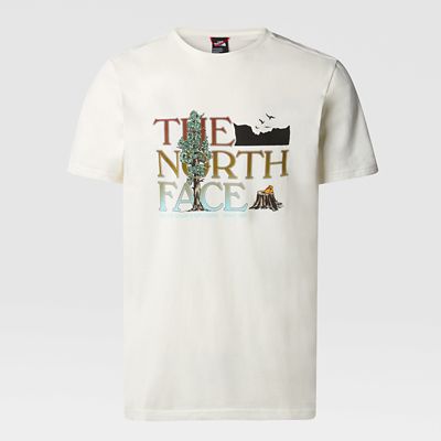 The North Face Graphic T-shirt Für Herren Gardenia White Größe L Herren