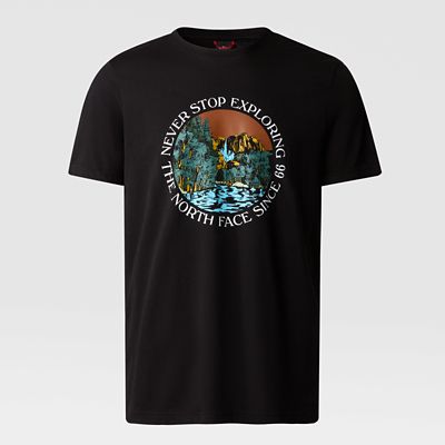 The North Face Graphic T-shirt Für Herren Tnf Black-brandy Brown Größe L Herren