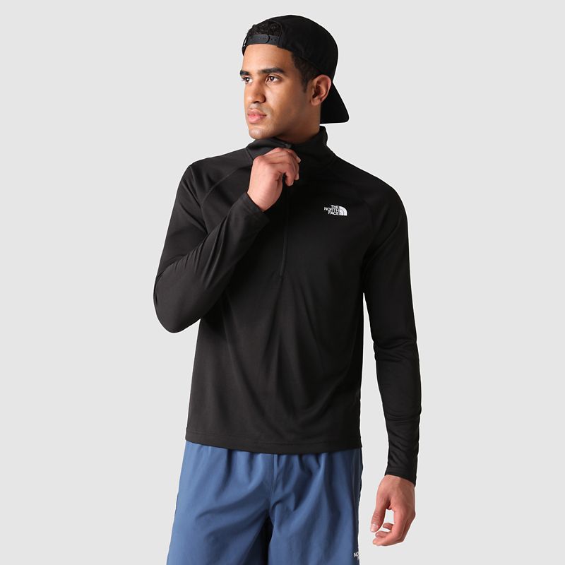 The North Face Men's Flex Ii 1/4 Zip Long-sleeve T-shirt Tnf Black