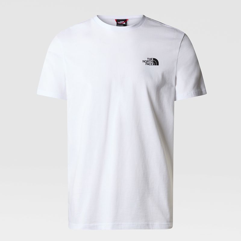 The North Face Men's Collage T-shirt Tnf White-boysenberry