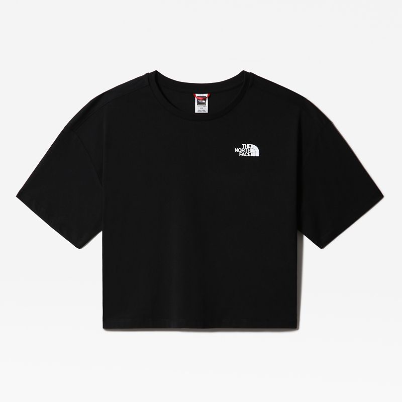 The North Face Women's Plus- Cropped Simple Dome T-shirt Tnf Black