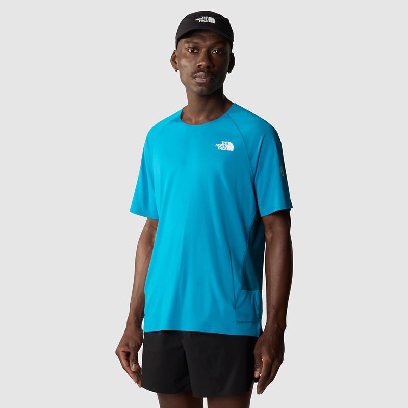 The North Face Camiseta De Trail Running Summit High Para Hombre Sapphire Slate-blue Moss 