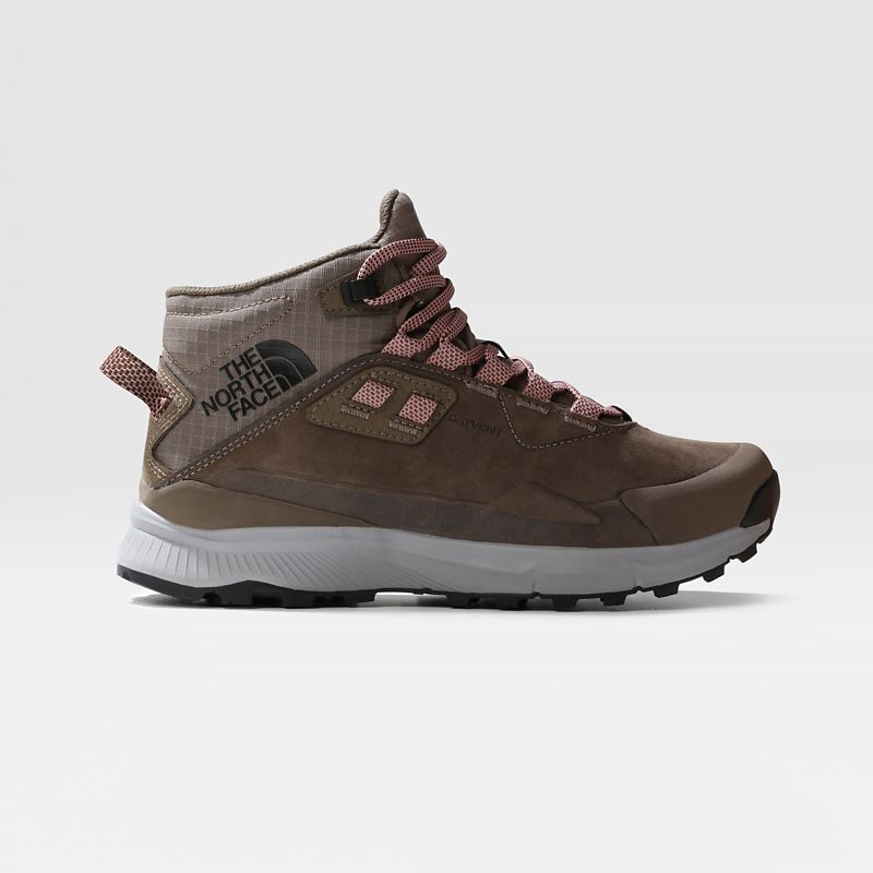 The North Face Women's Cragstone Leather Waterproof Hiking Boots Bipartisan Brown/meld Grey