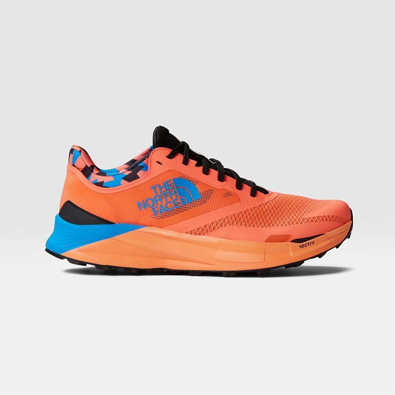 The North Face Men's Vectiv™ Enduris Iii Artist Trail Running Shoes Solar Coral/optic Blue