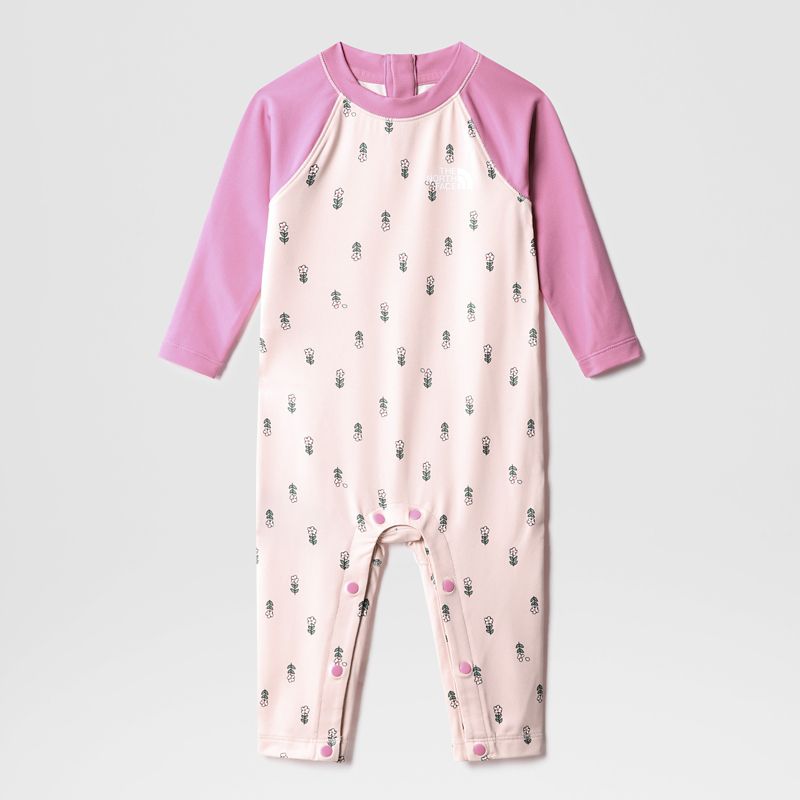 The North Face Amphibious Sun Einteiler Für Babys Purdy Pink Joy Floral Print - 0