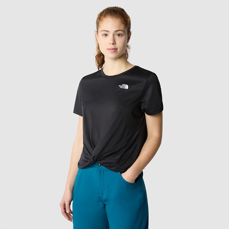 The North Face Women's Circular Cropped T-shirt Tnf Black-tnf Black