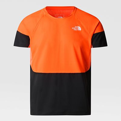 The North Face Bolt Tech T-shirt Für Herren Shocking Orange/tnf Black Größe S Herren