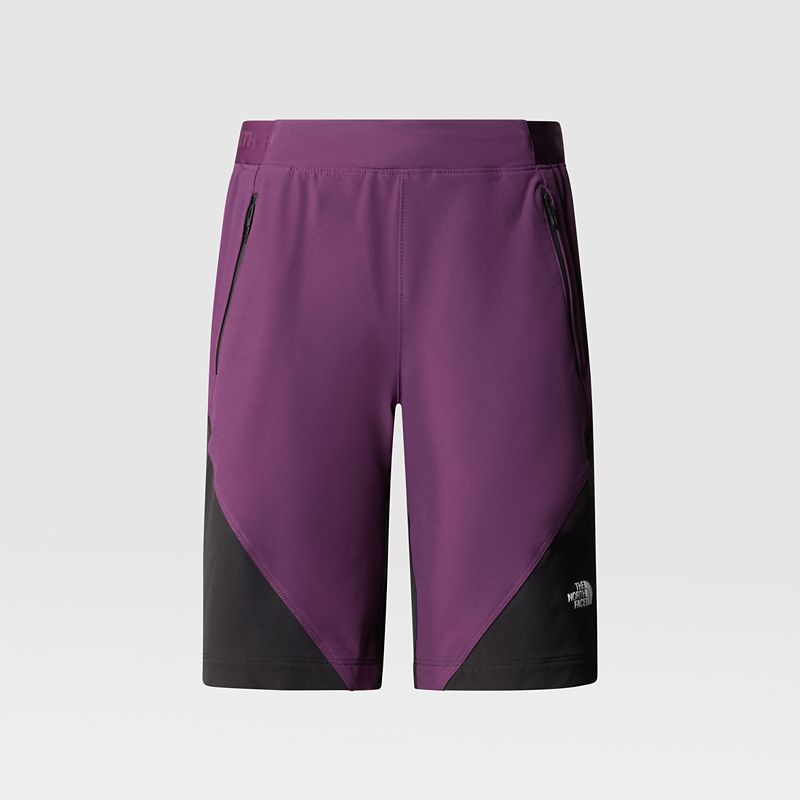 The North Face Women's Stolemberg Alpine Slim Straight Shorts Black Currant Purple-tnf Black