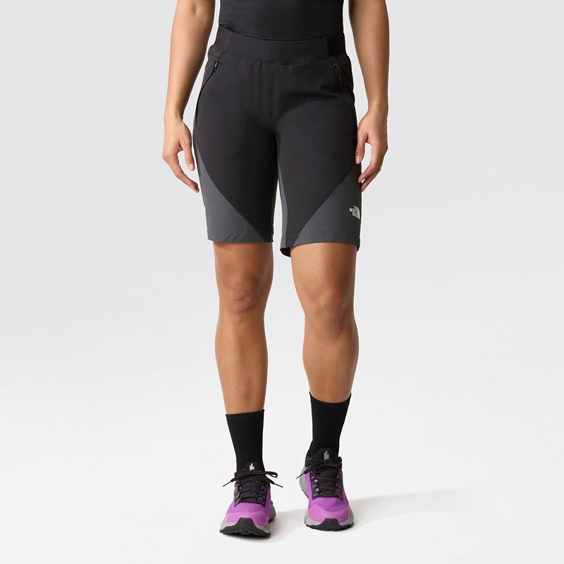The North Face Women's Stolemberg Alpine Slim Straight Shorts Tnf Black-asphalt Grey