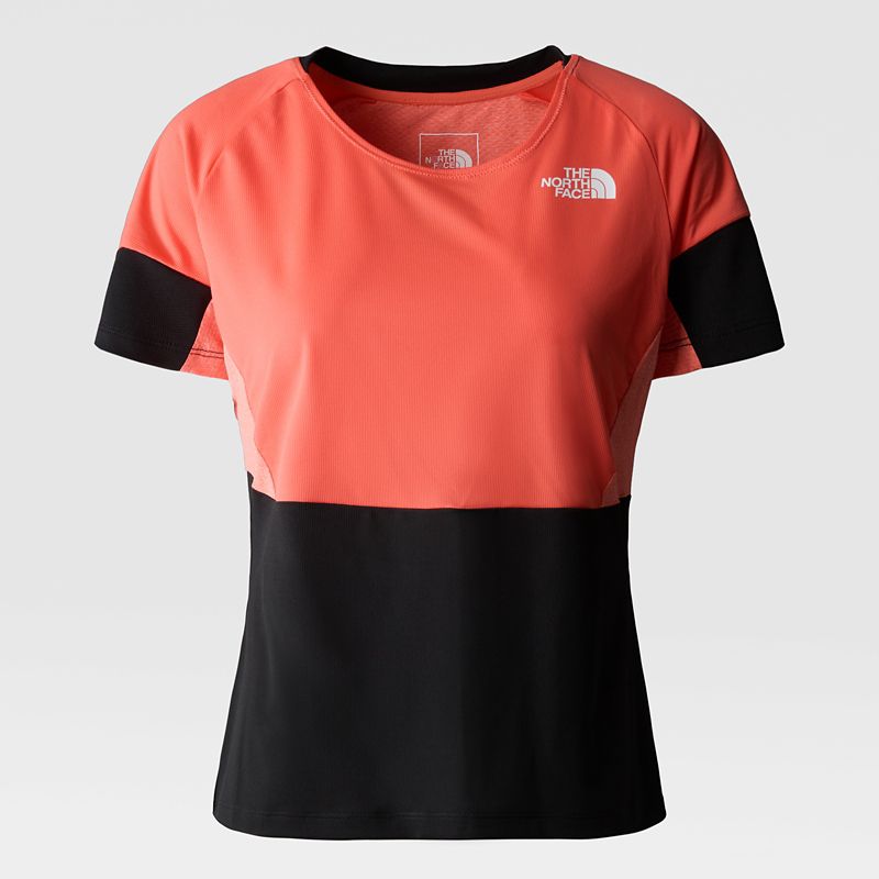 The North Face Camiseta Técnica Bolt Para Mujer Radiant Orange/tnf Black 